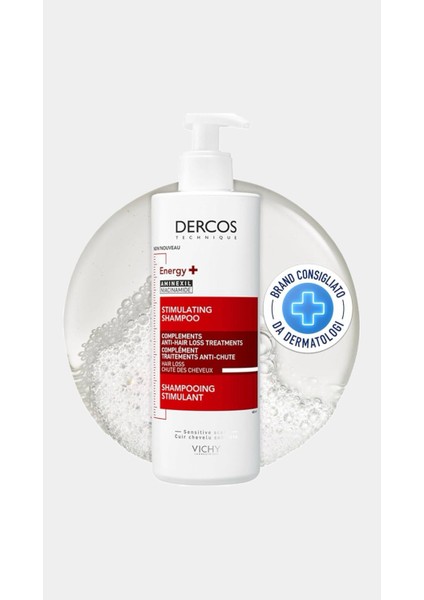 Vichy Dercos Energy+ Niasinamid Içeren Koparak Dökülme Karşıtı Şampuan 400 ml
