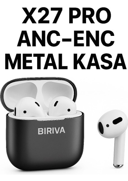 X27 Pro Anc+Enc Kablosuz Bluetooth Kulaklık fırsatları