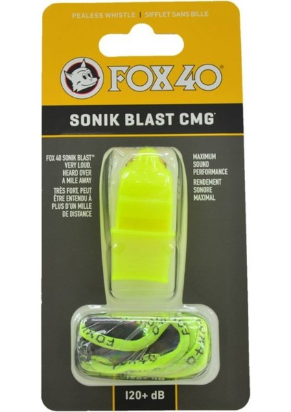 40 Sonik Blast Cmg Safety Düdük Neon Sari - Ipli 9203-1308 modelleri