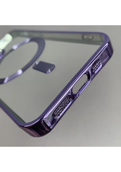 Iphone 13 Pro Uyumlu Magsafe Kenarlar Renkli Kılıf modelleri