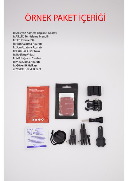 Ls2 Rapid 2 Kask Için Aksiyon Kamerası Kask Çene Bağlantı Aparatı Chin Mount