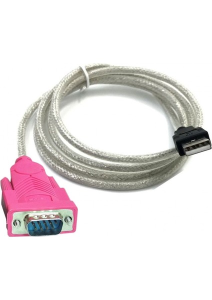 USB 2.0 To RS232 Seri Com Port USB Db9 Pin Erkek Dönüştürücü Kablo 1.30M