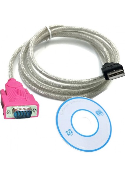 USB 2.0 To RS232 Seri Com Port USB Db9 Pin Erkek Dönüştürücü Kablo 1.30M fırsatları
