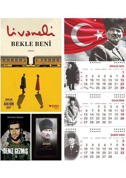 Bekle Beni ve Bitmeyen Deniz Gezmiş - Komutan Ajanda - Ayyıldız Duvar Takvimi