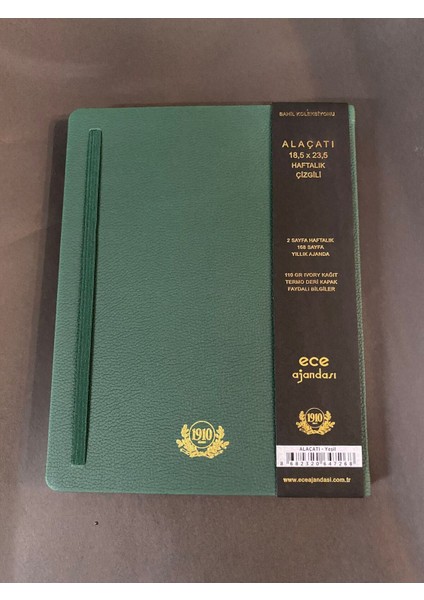 Alaçatı Haftalık 2026 Ajandası 18,5 cm x 23,5 cm Siyah Yeni (Kısmet Kırtasiye) fiyatları