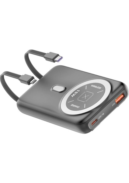 Nrtmsa Joko J39 10.000 Mah 20W Pd Dahili Kablolu Magsafe Powerbank - Siyah