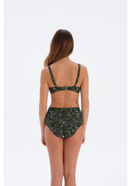 Destekli Yüksek Bel Büyük Beden Bikini modelleri