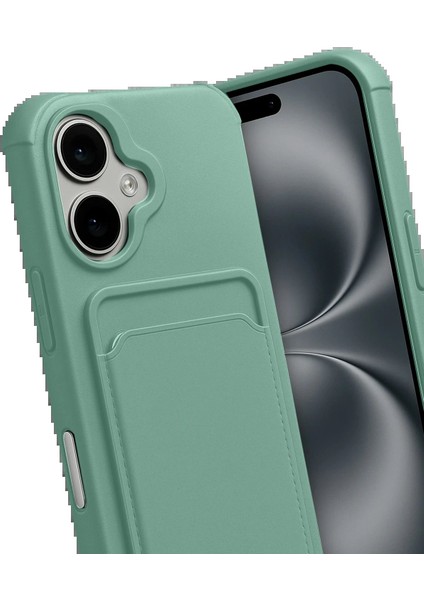 Apple iPhone 17 Kelvin Kartvizitli Silikon - Açık Yeşil modelleri