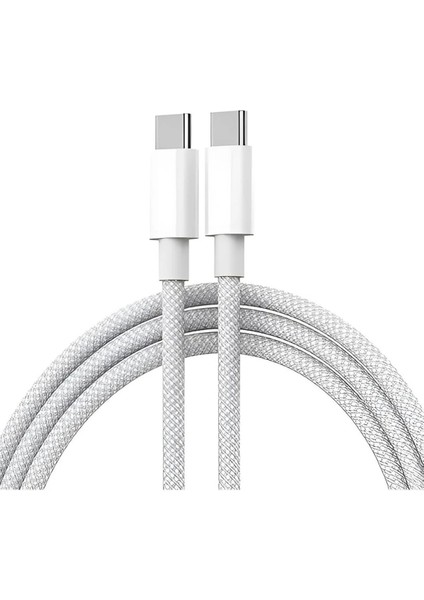 Iphone Uyumlu 15 15 Pro 15 Pro Max 16 16 Pro 16 Pro Max 17 17 Pro 17 Pro Max Için 1 Metre Hasır Şarj Kablosu 60W Usb-C