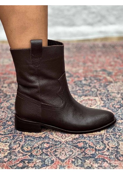 Sleipnir Deri Kadın Acı Kahve Kovboy Bot