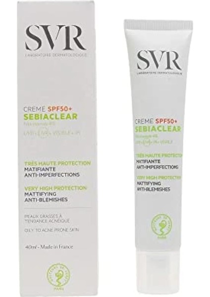 Svr Sebiaclear SPF50 Cream 40 ml 3662361002382