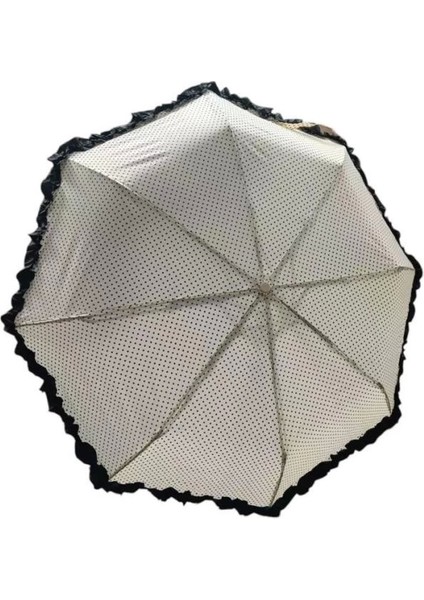 Bfs TK-3665 Katlanır Otomatik Şemsiye 8 Telli Desenli Fırfırlı fiyatları