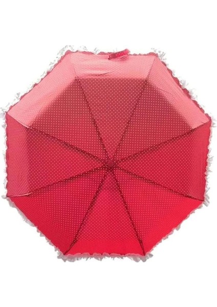 Bfs TK-3665 Katlanır Otomatik Şemsiye 8 Telli Desenli Fırfırlı indirimleri