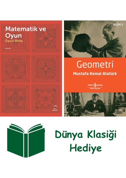 Matematik ve Oyun + Geometri + Dünya Klasiği Hediye