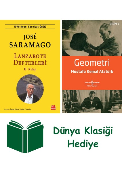Lanzarote Defterleri 2 + Geometri + Dünya Klasiği Hediye