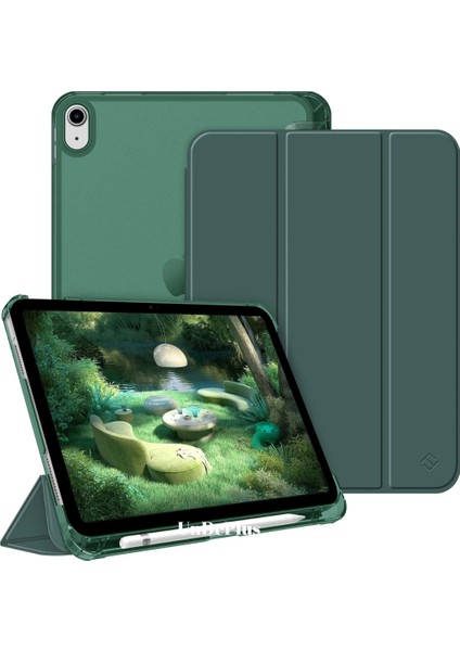 Apple iPad Air 11inç M2/M3 Air 4/5.Nesil 10.9 Kılıf PU Deri Smart Standlı Case 2025-2024 Flip