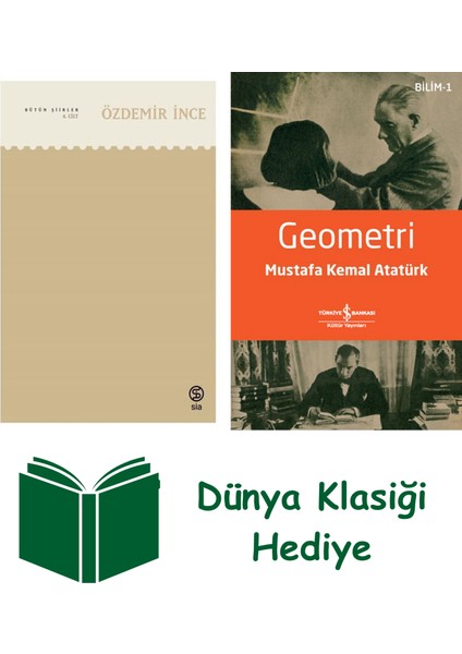 Özdemir Ince - Bütün Şiirleri 4.cilt + Geometri + Dünya Klasiği Hediye
