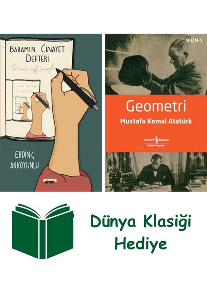 Babamın Cinayet Defteri + Geometri + Dünya Klasiği Hediye