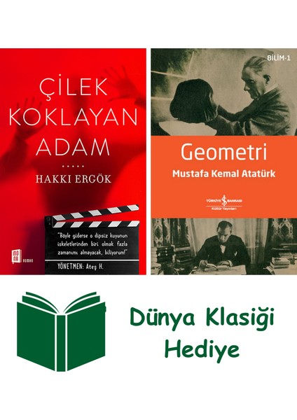 Çilek Koklayan Adam + Geometri + Dünya Klasiği Hediye
