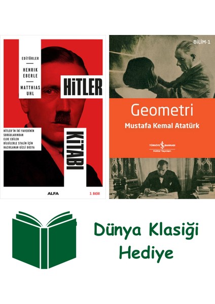 Hitler Kitabı + Geometri + Dünya Klasiği Hediye