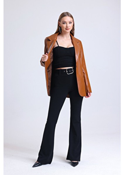 Kadın Suni Deri Ceket Büyük Beden Mevsimlik Kullanım İçin Şık Seçim