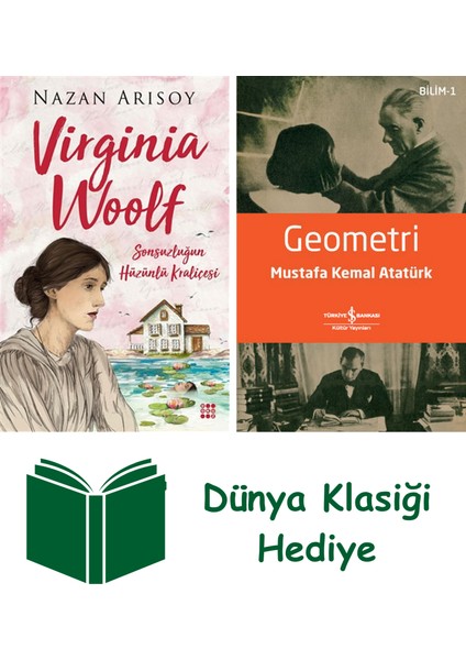 Virginia Woolf + Geometri + Dünya Klasiği Hediye