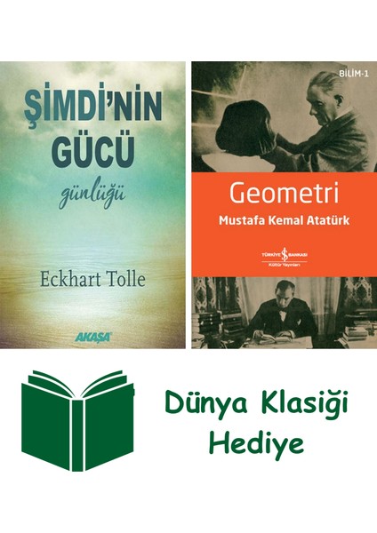 Şimdi'nin Gücü Günlüğü + Geometri + Dünya Klasiği Hediye
