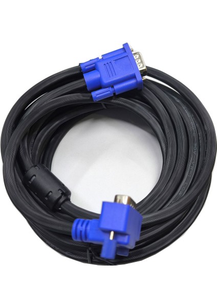 VGA L Tipi 90 Derece Kablo 15 Pin VGA Erkek Görüntü Kablosu 5m fırsatları