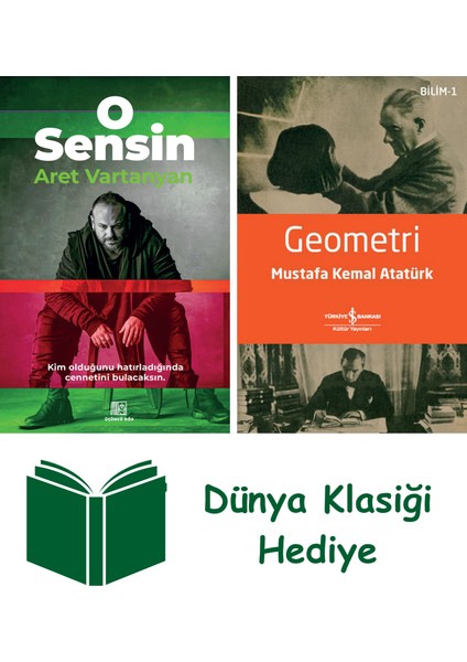 O Sensin + Geometri + Dünya Klasiği Hediye