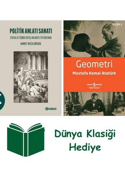 Politik Anlatı Sanatı + Geometri + Dünya Klasiği Hediye