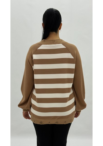 Büyük Beden Çizgi Film Figürlü Taşlı Inci Detaylı Uzun Kol Oversize Kadın Sweat indirimleri