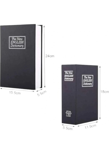 Büyük Boy Anahtarlı Kitap Görünümlü Gizli Kasa Çelik Kasa Altın Kasası fiyatları