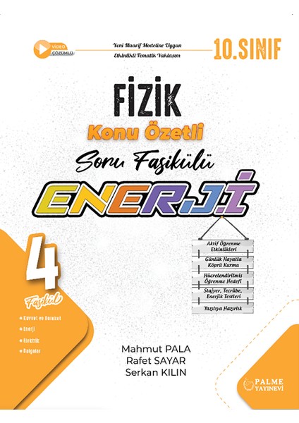 Palme 10. Sınıf Fizik Enerji Konu Özetli Soru Fasikülleri Palme Yayınları
