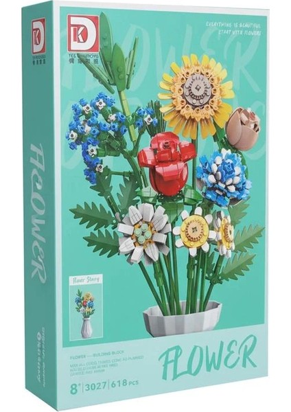 3027 Flower Çiçek Buketi LEGO Yapım Seti 618 Parça 8+