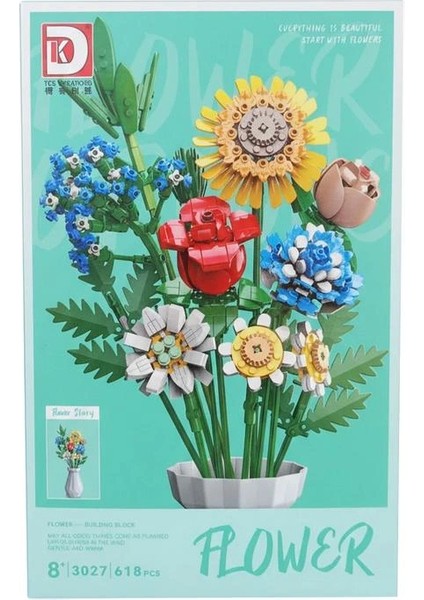 3027 Flower Çiçek Buketi LEGO Yapım Seti 618 Parça 8+ fiyatları