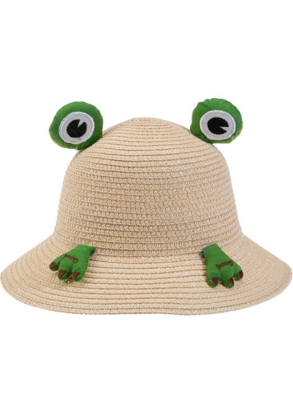 Bebe Hasır Şapka ( 2-6 Yaş ) Y24700-05 Orta Bej