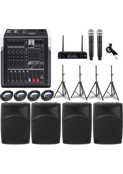 Okul Ses ve Zil Sistemleri Seti | Anfi Hoparlör Paket | Okul Anons ve Zil Kullanımı Için