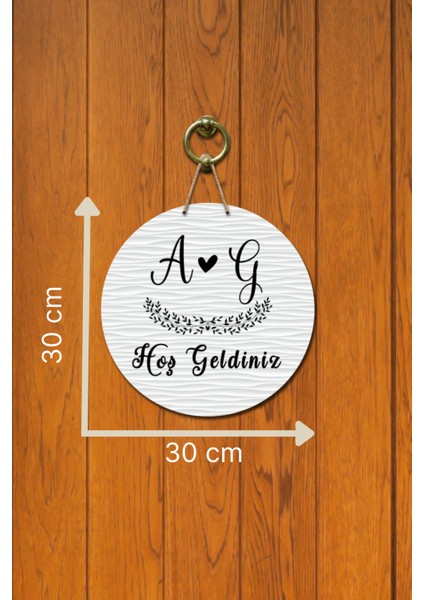 Kapı Süsü …hoş Geldiniz Yazılı Ahşap Baskı Kişiye Özel Tasarım fırsatları