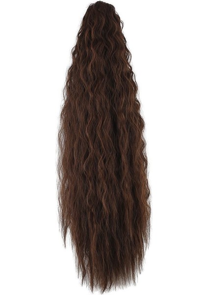 Tokalı Kabarık Dalgalı At Kuyruğu / Kahve Karamel modelleri