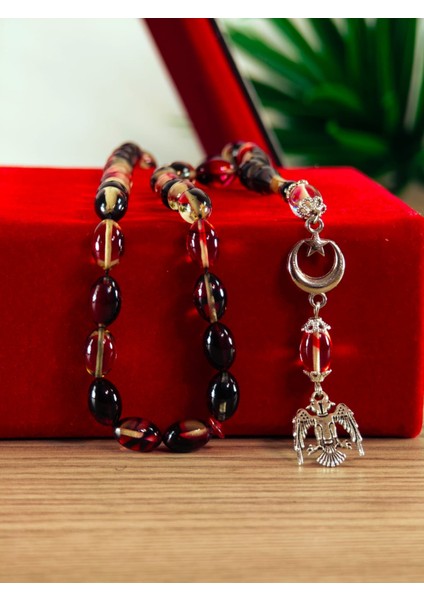 Ateş Kehribar Tesbih Sistem Püsgüllü Orjinal Ürün modelleri