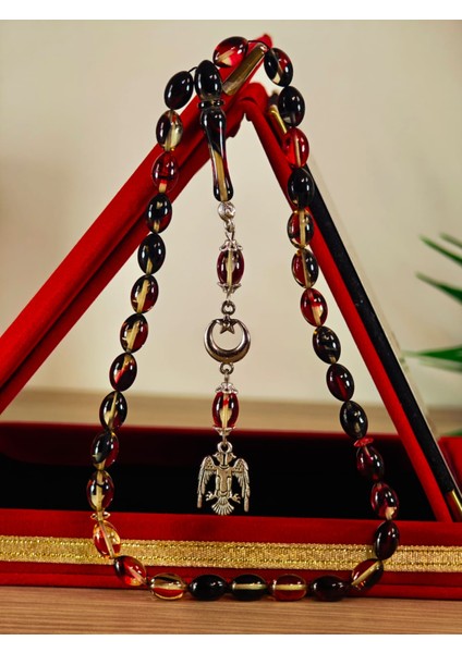 Ateş Kehribar Tesbih Sistem Püsgüllü Orjinal Ürün fırsatları