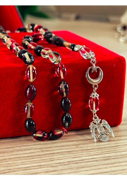 Ateş Kehribar Tesbih Sistem Püsgüllü Orjinal Ürün indirimleri