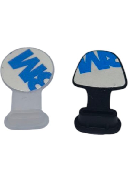 iPhone 6-7-8-11-12-13-14 Modeller ile Uyumlu Yapışkanlı Şarj Yeri Koruma Tıpası Slikon 3 Ad Siyah 1 Adeti Beyaz fiyatları