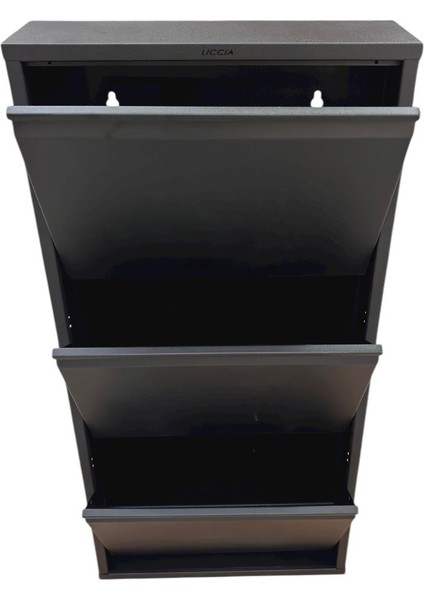 Metal Ayakkabılık 3'lü Siyah modelleri