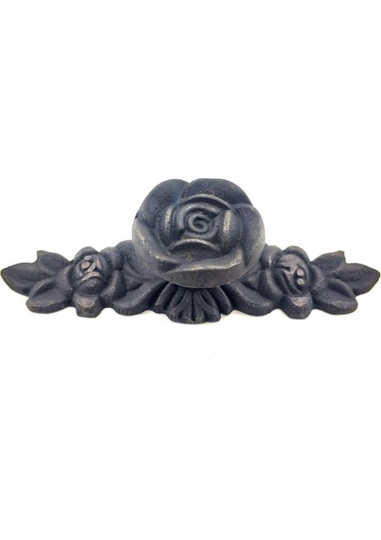 Eco Lounge Antika Tarz Dekoratif Pirinç Gül Düğme - 30X100 Mm, Oksit