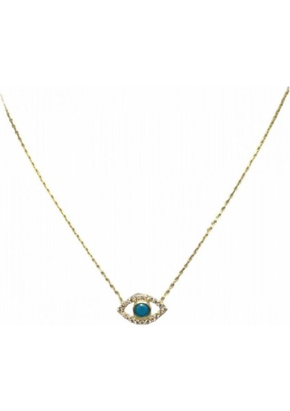 Mavi Taşlı Göz Kolye