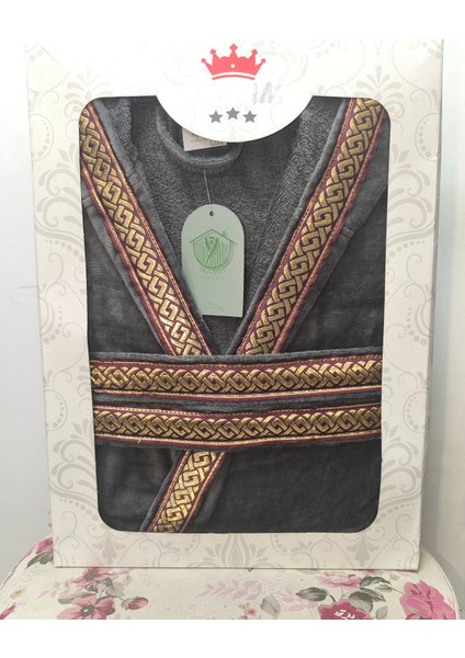 Bornoz Özel Tasarım Kadife Kapüşonlu %100 Pamuk Kutulu fiyatları