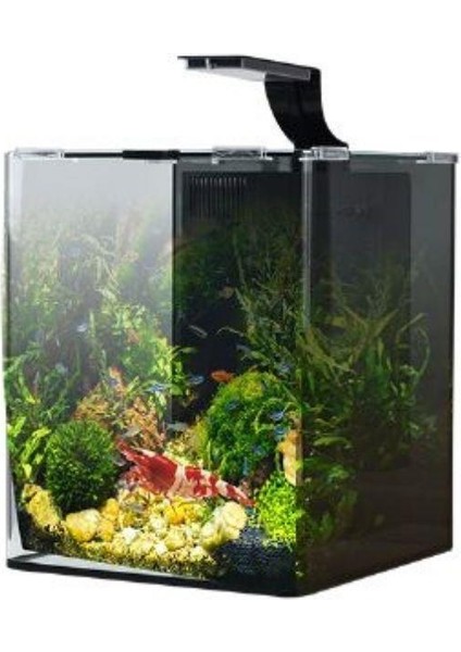 Shrimp Nano Akvaryum Set Siyah 29X29X35 cm