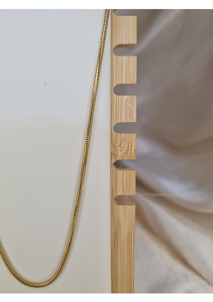 Gold Ince Yılan Model Zincir Kolye – Paslanmaz Çelik, Kararma Yapmaz