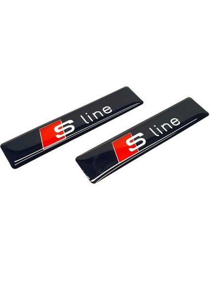 Audi S Line Yan Çamurluk Bagaj Damla Logo Sticker